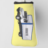 Darstellung des Cartoon im Box-LKW Golf Headcover (Rotieren 90)