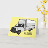 Darstellung des Cartoon im Box-LKW Karte (Gelbe Blume)