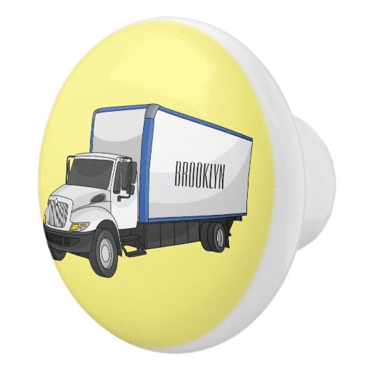 Darstellung des Cartoon im Box-LKW Keramikknauf (Rechts)