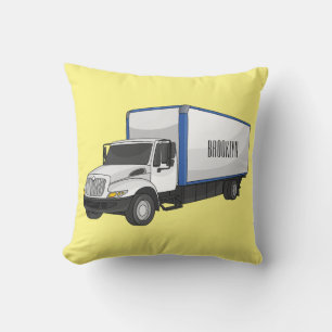 Darstellung des Cartoon im Box-LKW Kissen