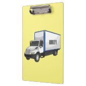Darstellung des Cartoon im Box-LKW Klemmbrett (Links)