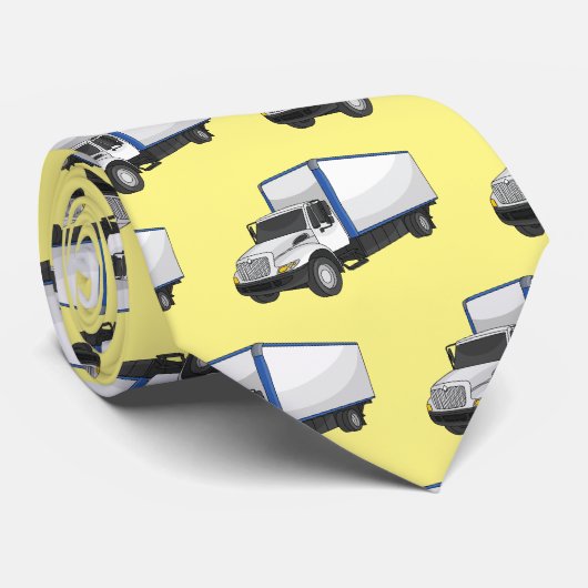 Darstellung des Cartoon im Box-LKW Krawatte (Gerollt)