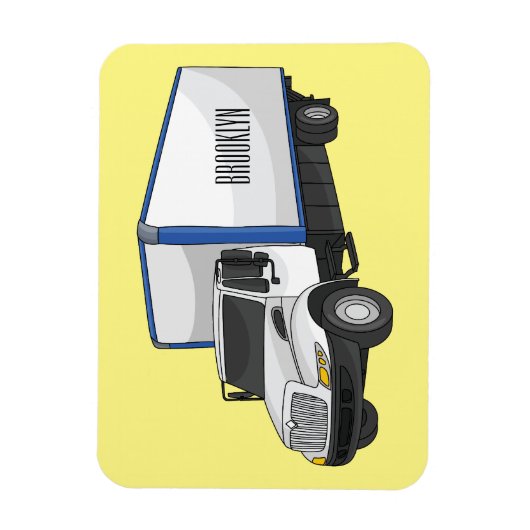 Darstellung des Cartoon im Box-LKW Magnet (Vertikal)