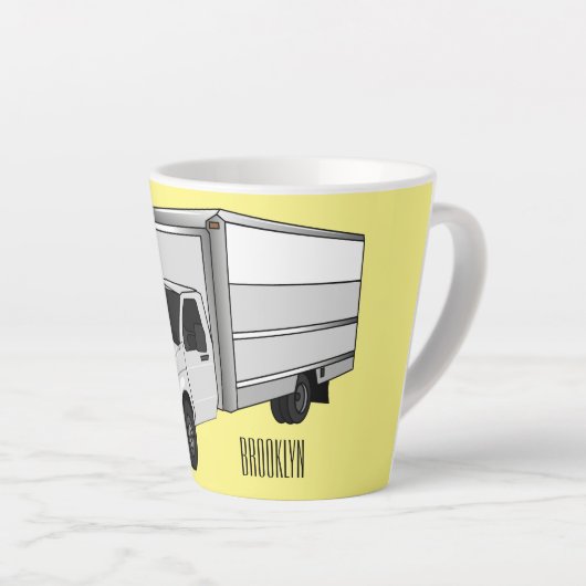 Darstellung des Cartoon im Box-LKW Milchtasse (Rechte Ecke)