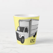 Darstellung des Cartoon im Box-LKW Milchtasse (Vorderseite)