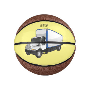 Darstellung des Cartoon im Box-LKW Mini Basketball