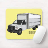 Darstellung des Cartoon im Box-LKW Mousepad (Mit Mouse)