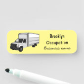 Darstellung des Cartoon im Box-LKW Namensschild (Beispiel)