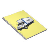 Darstellung des Cartoon im Box-LKW Notizblock (Rechte Seite)