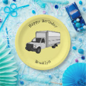 Darstellung des Cartoon im Box-LKW Pappteller (Party)