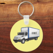 Darstellung des Cartoon im Box-LKW Schlüsselanhänger (Vorderseite)