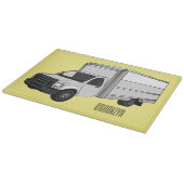 Darstellung des Cartoon im Box-LKW Schneidebrett (Ecke)