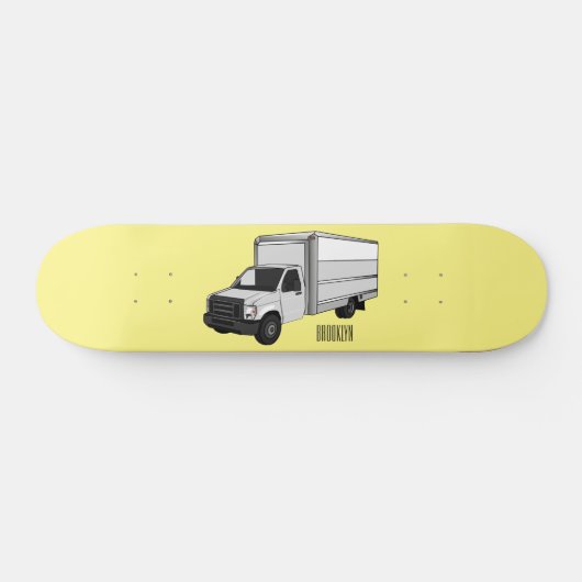 Darstellung des Cartoon im Box-LKW Skateboard (Horizontal)