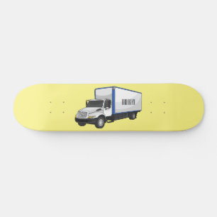 Darstellung des Cartoon im Box-LKW Skateboard