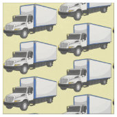 Darstellung des Cartoon im Box-LKW Stoff (Nahaufnahme)