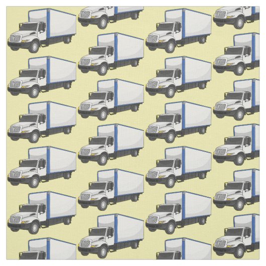 Darstellung des Cartoon im Box-LKW Stoff (Muster)