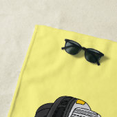 Darstellung des Cartoon im Box-LKW Strandtuch (Beispiel)