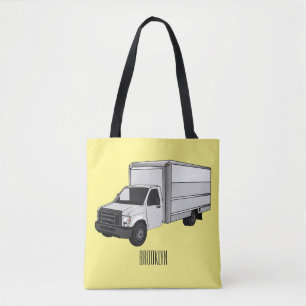 Darstellung des Cartoon im Box-LKW Tasche