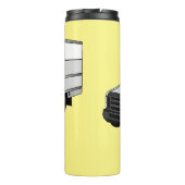 Darstellung des Cartoon im Box-LKW Thermosbecher (Rückseite)