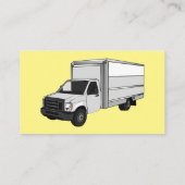 Darstellung des Cartoon im Box-LKW Visitenkarte (Rückseite)