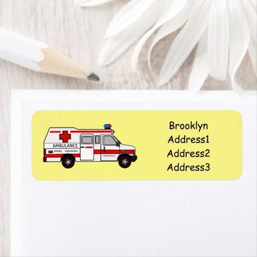 Darstellung des Cartoon im Krankenwagen (Insitu)