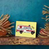 Darstellung des Cartoon im Krankenwagen Fotoplatte (Seite)