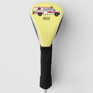 Darstellung des Cartoon im Krankenwagen Golf Headcover