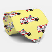 Darstellung des Cartoon im Krankenwagen Krawatte (Gerollt)