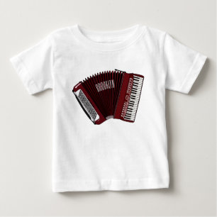 Darstellung des Cartoon in Accordion Baby T-shirt