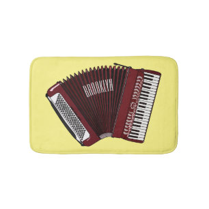 Darstellung des Cartoon in Accordion Badematte