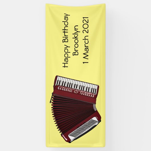 Darstellung des Cartoon in Accordion Banner (Vertikal)