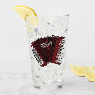 Darstellung des Cartoon in Accordion Glas