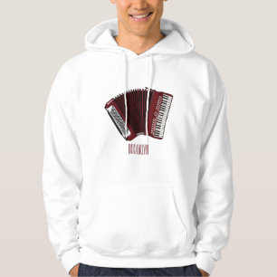 Darstellung des Cartoon in Accordion Hoodie