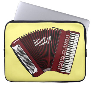 Darstellung des Cartoon in Accordion Laptopschutzhülle