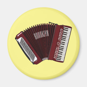 Darstellung des Cartoon in Accordion Magnet