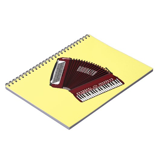 Darstellung des Cartoon in Accordion Notizblock (Linke Seite)