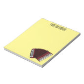 Darstellung des Cartoon in Accordion Notizblock (Rotiert)