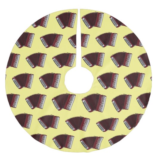 Darstellung des Cartoon in Accordion Polyester Weihnachtsbaumdecke (Vorderseite)