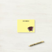 Darstellung des Cartoon in Accordion Post-it Klebezettel (Auf Schreibtisch)