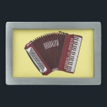 Darstellung des Cartoon in Accordion Rechteckige Gürtelschnalle<br><div class="desc">Darstellung des Cartoon in Accordion</div>
