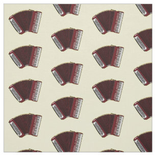 Darstellung des Cartoon in Accordion Stoff