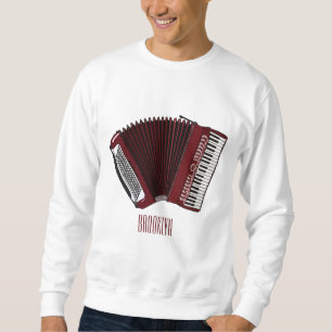 Darstellung des Cartoon in Accordion Sweatshirt