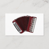 Darstellung des Cartoon in Accordion Visitenkarte (Rückseite)