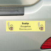Darstellung des Cartoon in Stovetop oder hob kette Autoaufkleber (Auf Auto)