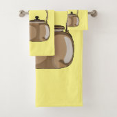 Darstellung des Cartoon in Stovetop oder hob kette Badhandtuch Set (Insitu)