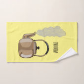 Darstellung des Cartoon in Stovetop oder hob kette Badhandtuch Set (Handtuch)