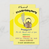 Darstellung des Cartoon in Stovetop oder hob kette Einladung (Vorne/Hinten)