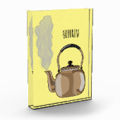 Darstellung des Cartoon in Stovetop oder hob kette Fotoblock (Links)