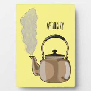 Darstellung des Cartoon in Stovetop oder hob kette Fotoplatte