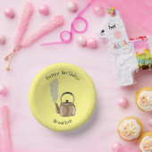 Darstellung des Cartoon in Stovetop oder hob kette Pappteller (Party)